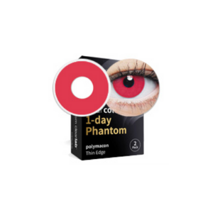 red Halloween lenses with correction