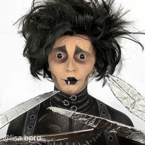 makeup with black lenses