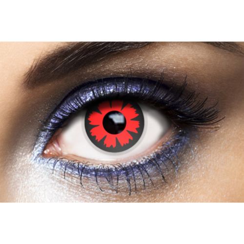 red Halloween lenses