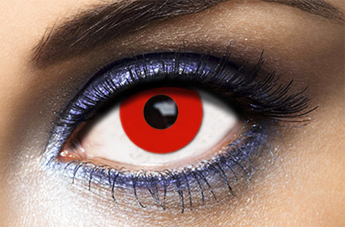 red Halloween lenses