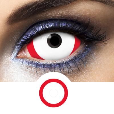 Temerity lavendel Reservere Best Red and White Sclera Lenses : Sclera Red Line | Mycolorlenses.com