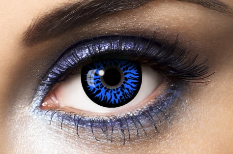 blue Halloween lenses