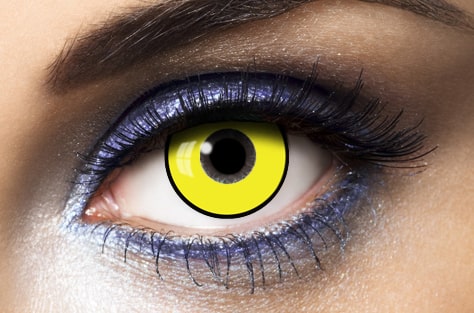 yellow Halloween lenses