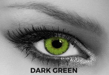 Soleko Queen's Trilogy Dark Green contact lenses