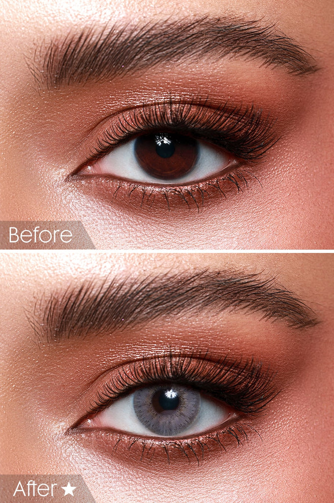 Bella lens on dark eyes