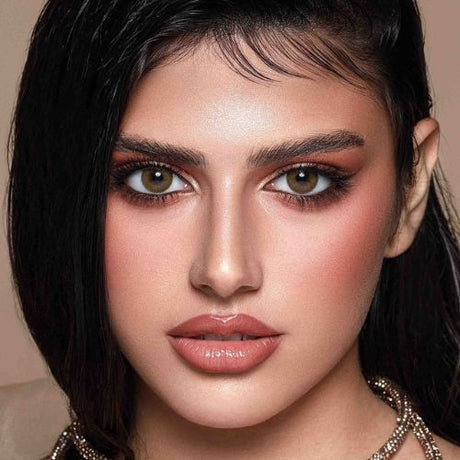 Bella Silky Gold colored lenses