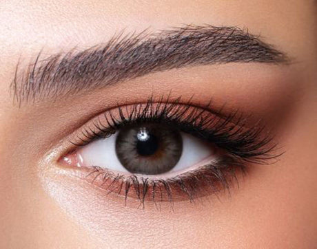 gray colored lenses for dark eyes