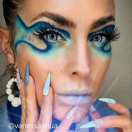 blue Halloween lenses