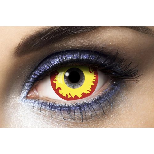 yellow mini sclera colored lenses