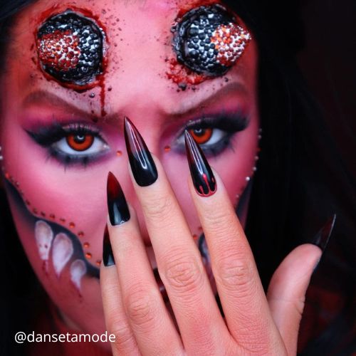red Halloween lenses
