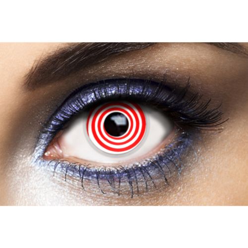 red Halloween lenses