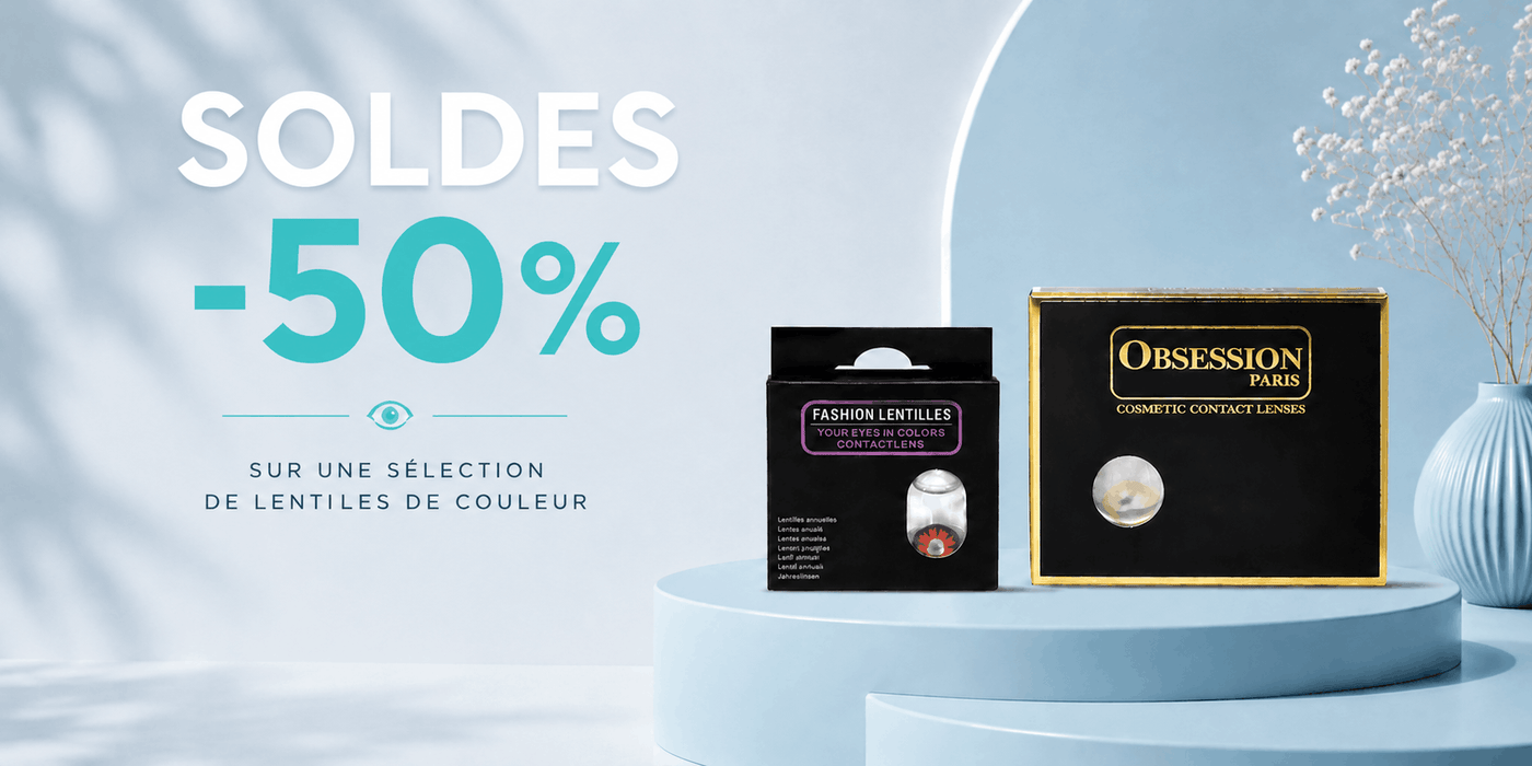 soldes lentilles de couleur