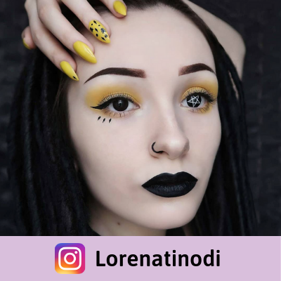black crazy lenses pentagram for makeup