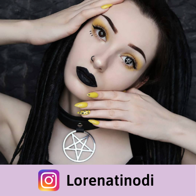 black crazy lens pentagram for makeup