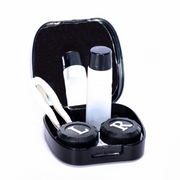 black kit case holder contact lenses