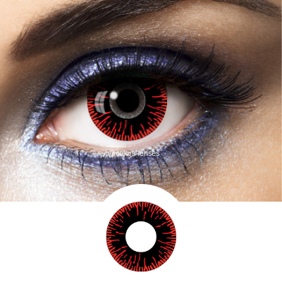 black and red contact lenses fantasy night stalker