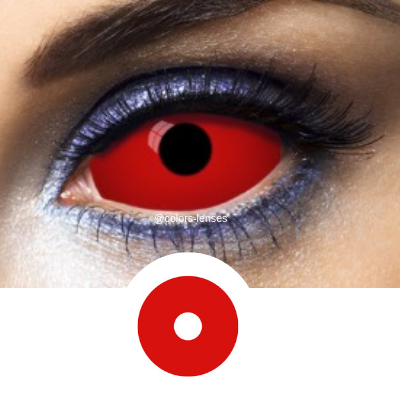 Red Sclera Lenses with a diameter of 22.00mm