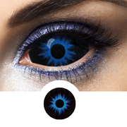 blue and black sclera contact lenses halloween