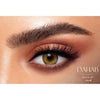 dahab gold olive green colored contact lenses for brown eyes