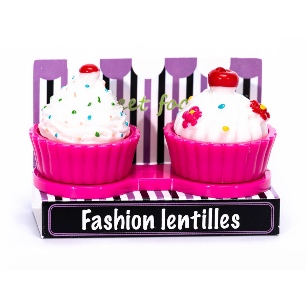 pink cupcake case holder lenses