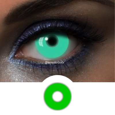 green crazy lenses uv glow
