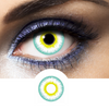 green and yellow contact lenses fantasy