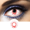 red crazy lenses splash blood ideal for cosplay and makeup
