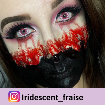 Red crzay lenses blood effect