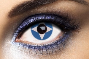 white Halloween lenses