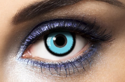 blue fancy lenses