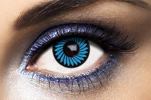 blue Halloween lenses