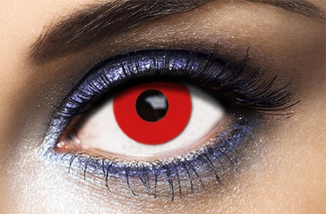 red Halloween lenses