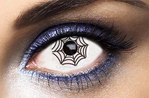 Halloween spider web lenses