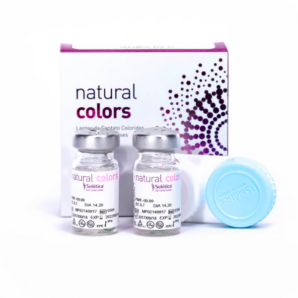 Blue Lenses Solotica Natural Colors Topazio with prescription