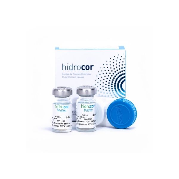 Solotica Hidrocor Cristal - 1 Year - Gray Contacts