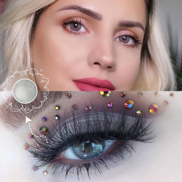 makeup idea with grey color lenses ttdeyes
