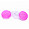 white and pink case holder lenses