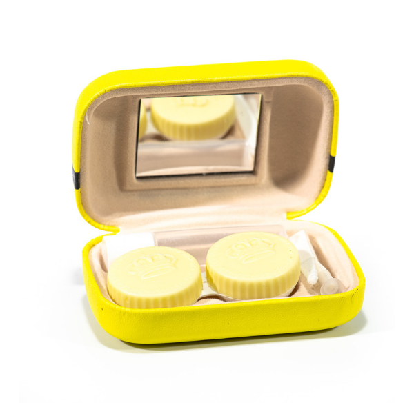 yellow contact lenses case holder The Minions