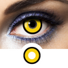yellow contact lenses make-up